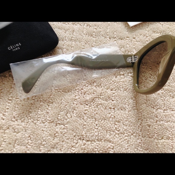 Celine Olive Green Square Sunglasses main image 13